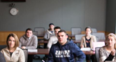 Paul Harvey teaching students