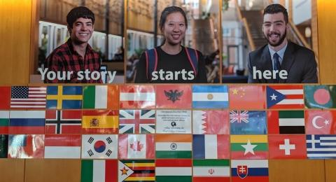 flags of the paul college community