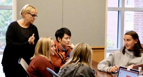 Kim Clark Teaching Paul College Students