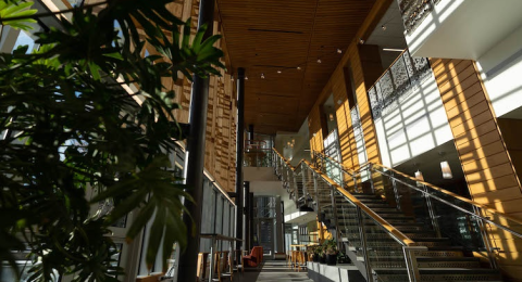 paul college sunlit grand staircase