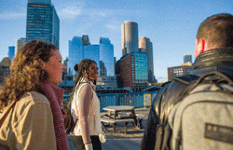 student interns, semester in the city