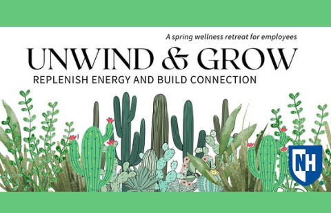 Unwind and Grow event flier