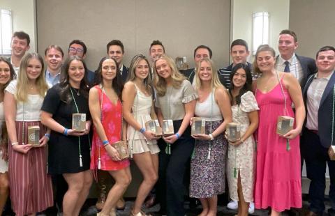 A group photo of all of the graduating seniors in professional sales group from 2023