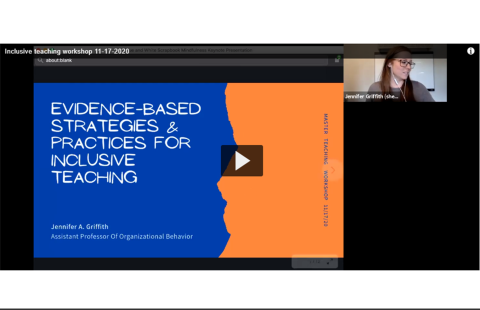 A screenshot of a previous teaching workshop