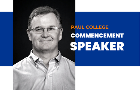 paul college commencement speaker graphic