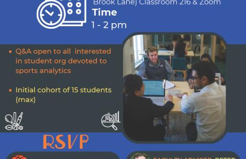 Sports Analytics Club Event Flyer