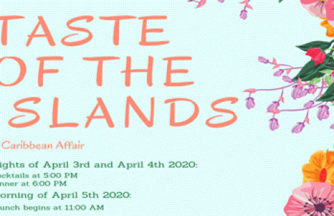 Paul college gourmet dinner taste of the islands, a caribbean affair