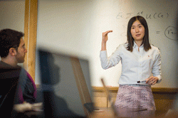 yin germaschewski, assistant professor in economics teaching students