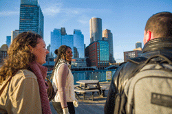 student interns, semester in the city