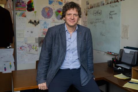 Loris Rubini at his desk at UNH Paul College. Loris Rubini at his desk at UNH Paul College.