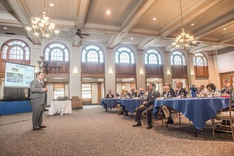 Members Gather for a CEO Presentation