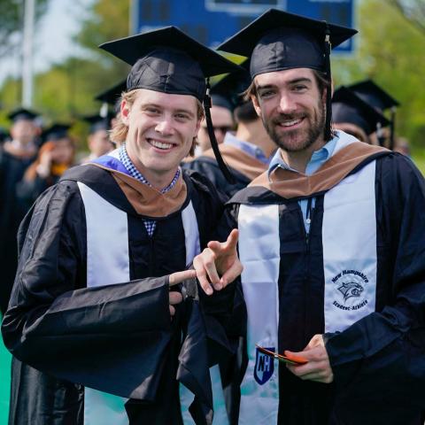 graduate students at paul college commencement