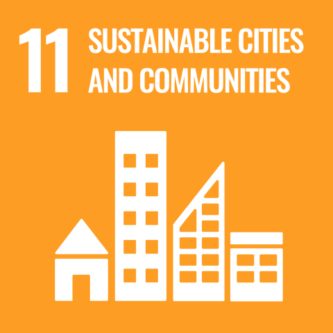 icon for sustainable goal 11 sustainable cities and communities