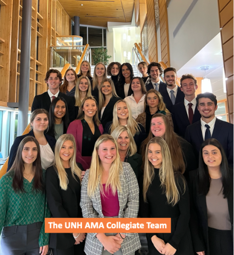 UNH Paul College AMA team group photo