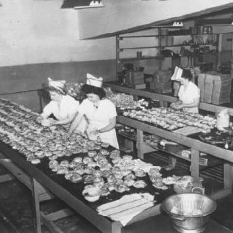 ILS staff making sandwiches
